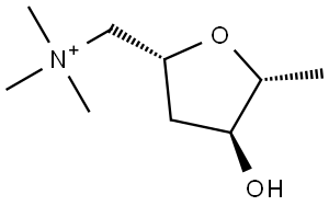 ribo-Hexitol, 2,5-anhydro-1,3,6-trideoxy-1-(trimethylammonio)- (9CI) Structural
