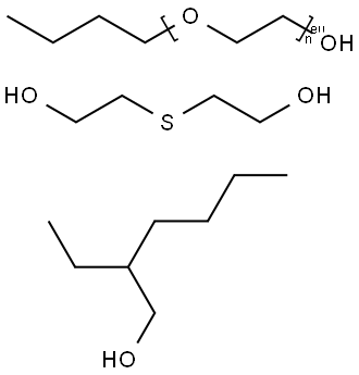 Poly(oxy-1,2-ethanediyl), a-butyl-w-hydroxy-, mixed ethers with 2-ethyl-1-hexanol and 2,2′-thiobis[ethanol] Structural