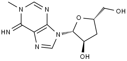 Adenosine, 3'-deoxy-1-methyl- (9CI) Structural