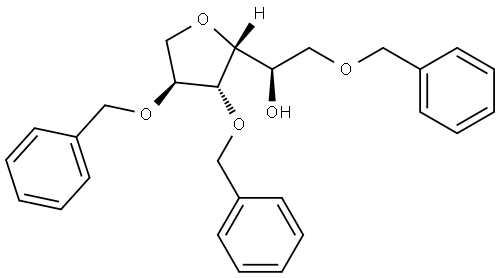 D-Glucitol, 1,4-anhydro-2,3,6-tris-O-(phenylmethyl)- Structural