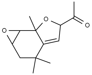 Ethanone, 1-(1a,1b,3,5,6,6a-hexahydro-1b,5,5-trimethyloxireno[g]benzofuran-3-yl)- Structural