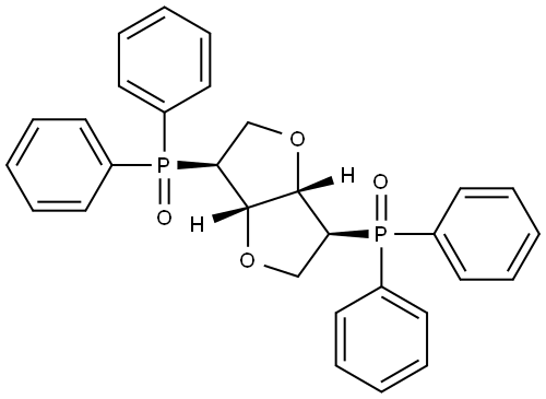 L-Iditol, 1,4:3,6-dianhydro-2,5-dideoxy-2,5-bis(diphenylphosphinyl)- Structural