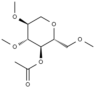 D-Glucitol, 1,5-anhydro-2,3,6-tri-O-methyl-, 4-acetate Structural