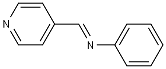 Benzenamine, N-(4-pyridinylmethylene)-, [N(E)]- Structural