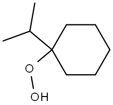 Hydroperoxide, 1-(1-methylethyl)cyclohexyl (9CI) Structural