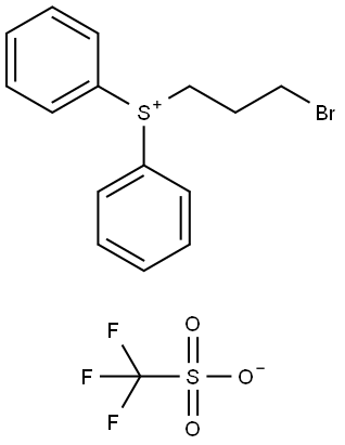 Sulfonium, (3-bromopropyl)diphenyl-, 1,1,1-trifluoromethanesulfonate (1:1) Structural