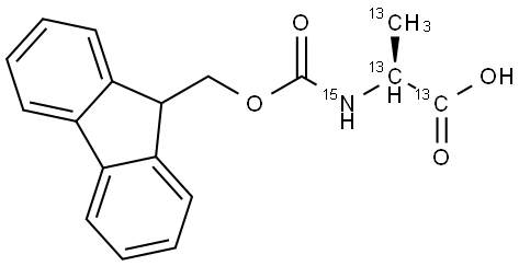 Fmoc-Ala-OH (U-13C3, U-15N) Structural