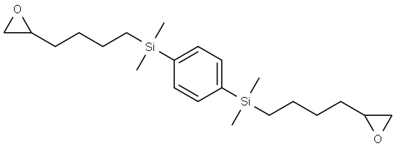 Oxirane, 2,2'-[1,4-phenylenebis[(dimethylsilylene)-4,1-butanediyl]]bis- Structural