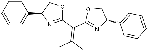 Oxazole, 2,2'-(2-methyl-1-propenylidene)bis[4,5-dihydro-4-phenyl-, (4S,4'S)- (9CI) Structural