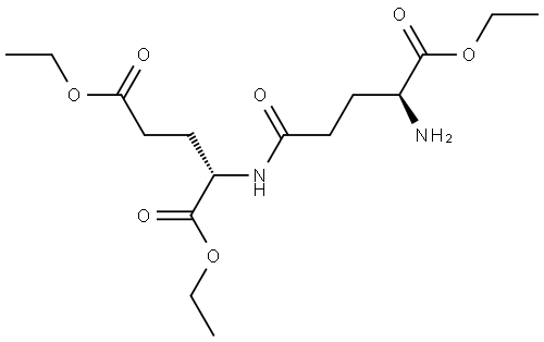 L-Glutamic acid, L-γ-glutamyl-, 1,21,25-triethyl ester Structural
