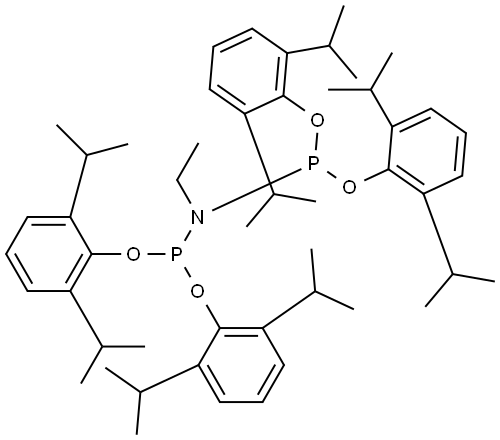 Imidodiphosphorous acid, N-ethyl-, P,P,P',P'-tetrakis[2,6-bis(1-methylethyl)phenyl] ester Structural