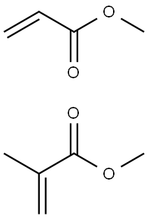 2-Propenoic acid, 2-methyl-, methyl ester, polymer with methyl 2-propenoate Structural