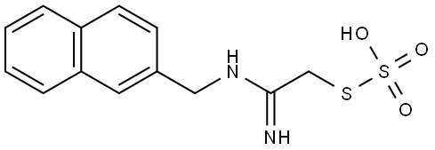 Thiosulfuric acid (H2S2O3), S-[2-imino-2-[(2-naphthalenylmethyl)amino]ethyl] ester Structural