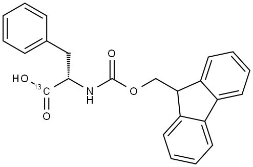 L-PHENYLALANINE-N-FMOC (1-13C, 99%) Structural