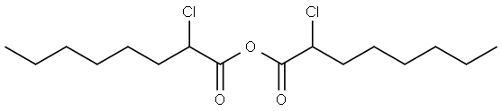 Octanoic acid, 2-chloro-, anhydride with 2-chlorooctanoic acid Structural