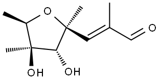 D-gulo-Oct-2-enose, 4,7-anhydro-2,3,8-trideoxy-2-methyl-4,6-di-C-methyl-, (2E)- Structural