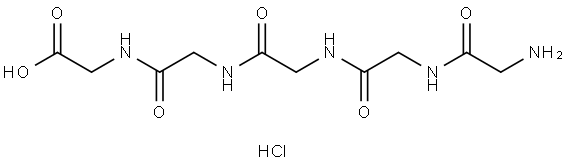 Glycylglycylglycylglycylglycine hydrochloride Structural