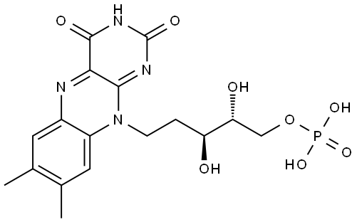 Riboflavin 5'-(dihydrogen phosphate), 2'-deoxy- (9CI) Structural