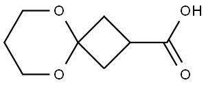 5,9-Dioxa-spiro[3.5]nonane-2-carboxylic acid Structural