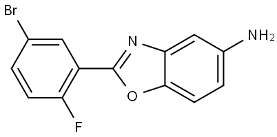 2-(5-bromo-2-fluorophenyl)-1,3-benzoxazol-5-amine Structural
