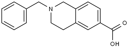 2-Benzyl-1,2,3,4-tetrahydroisoquinoline-6-carboxylic acid Structural