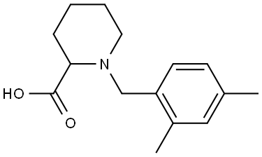 1-[(2,4-DIMETHYLPHENYL)METHYL]-2-PIPERIDINECARBOXYLIC ACID Structural