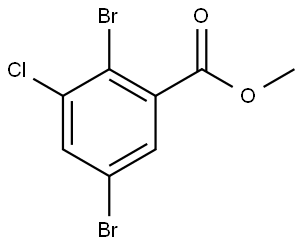 Methyl 2,5-dibromo-3-chlorobenzoate Structural