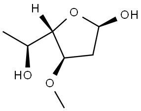 L-Cymarose furanose, (R)- Structural
