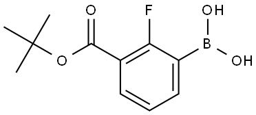 (3-(tert-Butoxycarbonyl)-2-fluorophenyl)boronic acid Structural