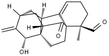 4a,8a-Ethano-2,10-methanoanthracene-8-carboxaldehyde, 1,2,3,4,6,7,8,9,9a,10-decahydro-4-hydroxy-8-methyl-3-methylene-9-oxo-, (2R,4R,4aS,8R,8aS,9aS,10S)-rel- Structural
