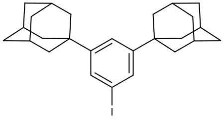 Tricyclo[3.3.1.13,7]decane, 1,1′-(5-iodo-1,3-phenylene)bis- Structural