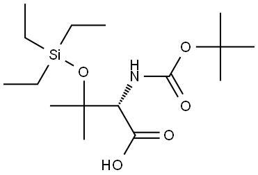 L-Allothreonine, N-[(1,1-dimethylethoxy)carbonyl]-3-methyl-O-(triethylsilyl)- Structural
