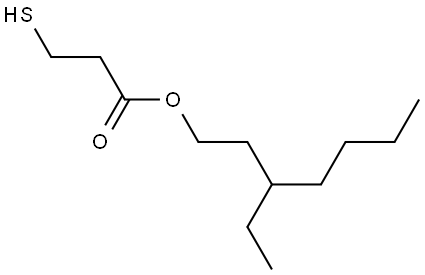Propanoic acid, 3-mercapto-, 3-ethylheptyl ester Structural