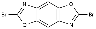 2,6-dibromobenzo[1,2-d:4,5-d']bis(oxazole) Structural
