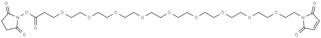 Mal-PEG9-NHS ester Structural