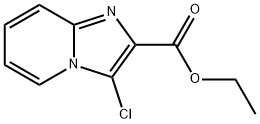 3-Chloroimidazo[1,2-a]pyridine-2-carboxylic acid ethyl ester Structural