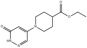 ethyl 1-(6-oxo-1,6-dihydro-4-pyridazinyl)-4-piperidinecarboxylate Structural