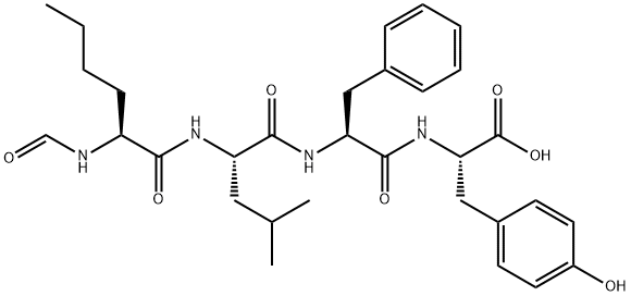 N-FORMYL-NLE-LEU-PHE-TYR Structural