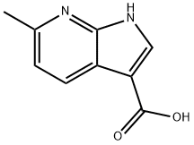 1H-Pyrrolo[2,3-b]pyridine-3-carboxylic  acid,  6-methyl- Structural