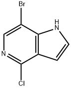 1H-Pyrrolo[3,2-c]pyridine, 7-broMo-4-chloro- Structural