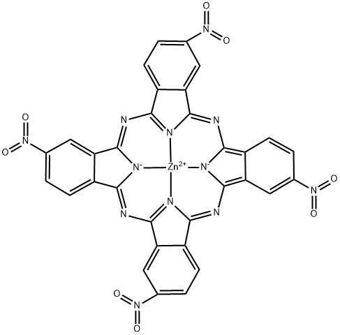 ZINC(II)TETRANITROPHTHALOCYANINE Structural