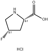 H-cis-4-Fluoro-Pro-OH.HCl Structural