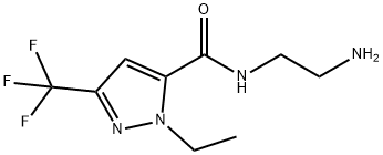 N-(2-Aminoethyl)-1-ethyl-3-(trifluoromethyl)-1H-pyrazole-5-carboxamide Structural