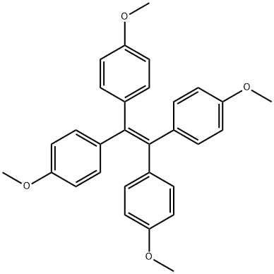 1,1,2,2-Tetra(4-methoxyphenyl)ethene Structural