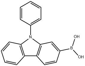 (9-phenyl-9H-carbazol-2-yl)boronic acid Structural