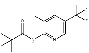 N-(3-Iodo-5-(trifluoromethyl)pyridin-2-yl)-pivalamide Structural