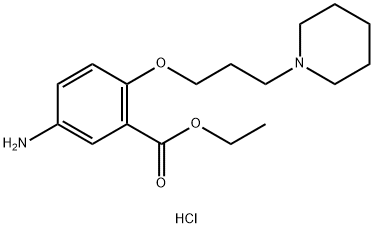 5-Amino-2-(3-piperidinopropoxy)benzoic acid ethyl ester hydrochloride