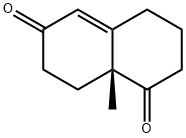 R(-)-8A-METHYL-3,4,8,8A-TETRAHYDRO-1,6(2H,7H)-NAPHTHALENEDIONE Structural