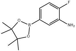 3-Amino-4-fluorophenylboronic acid, pinacol ester Structural