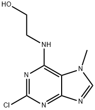 2-CHLORO-6-(2'-HYDROXYETHYL-AMINO)-7-METHYLPURINE Structural